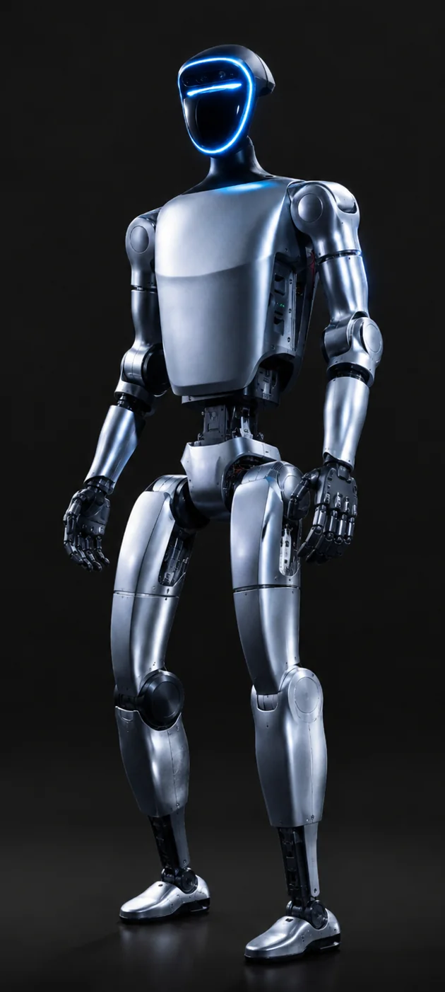 Full-size humanoid robot standing